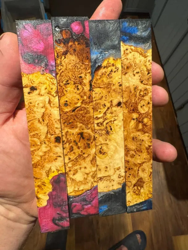 Super Rare Hickory Burl Hybrid Pen Blanks