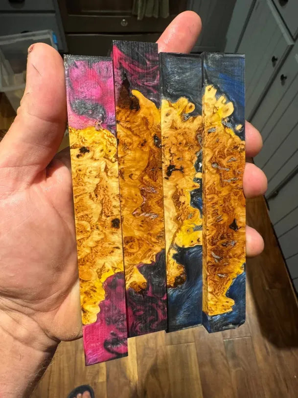 Super Rare Hickory Burl Hybrid Pen Blanks