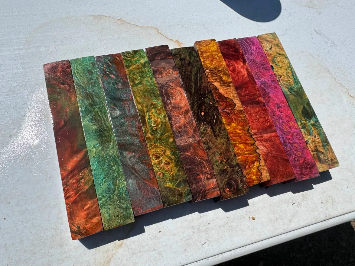 Double Dyed Burl Pen Blanks
