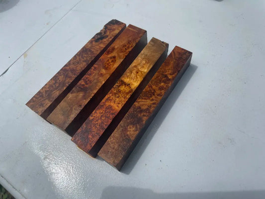 Stabilized Amboyna Pen Blanks