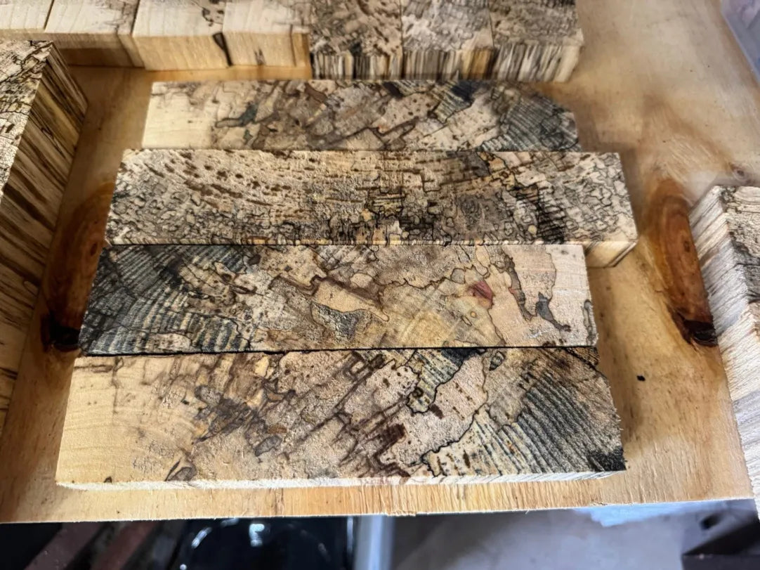 17 blocks of Spalted Hackberry Dry (PACKAGE DEAL!!)
