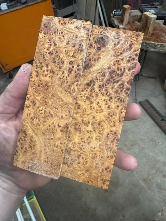 Stabilized Black Locust Burl Knife Blocks